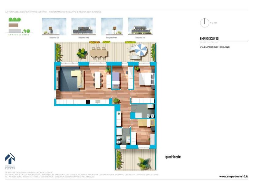 Quadrilocale via Empedocle 10, Villa San Giovanni, Milano