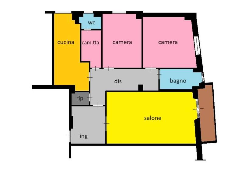 Appartamento via Alfredo Catalani 50, Africano - Villa Chigi, Roma