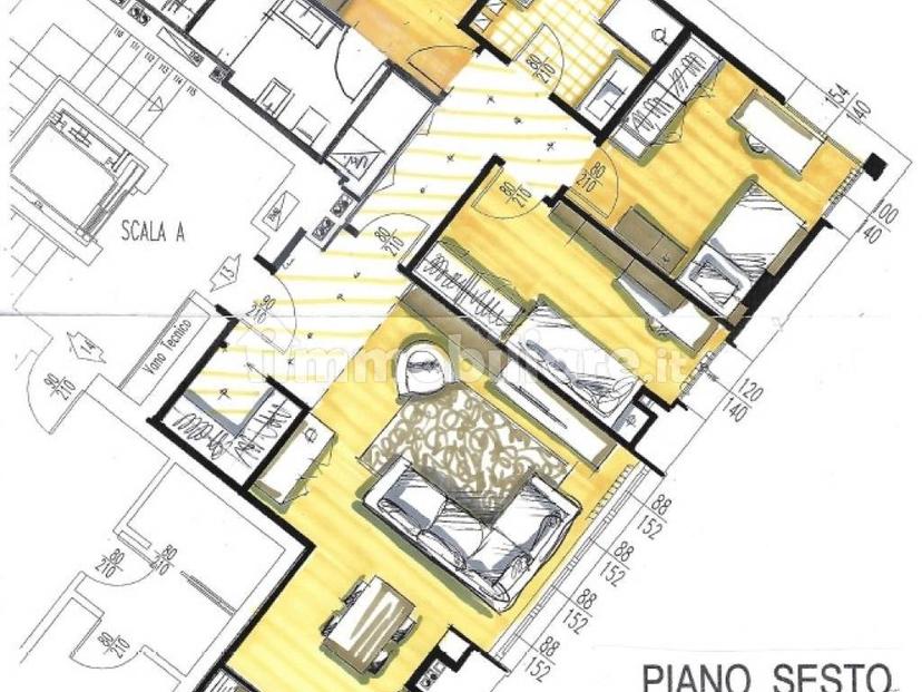 Quadrilocale nuovo, sesto piano, Noce - Pescarola, Bologna